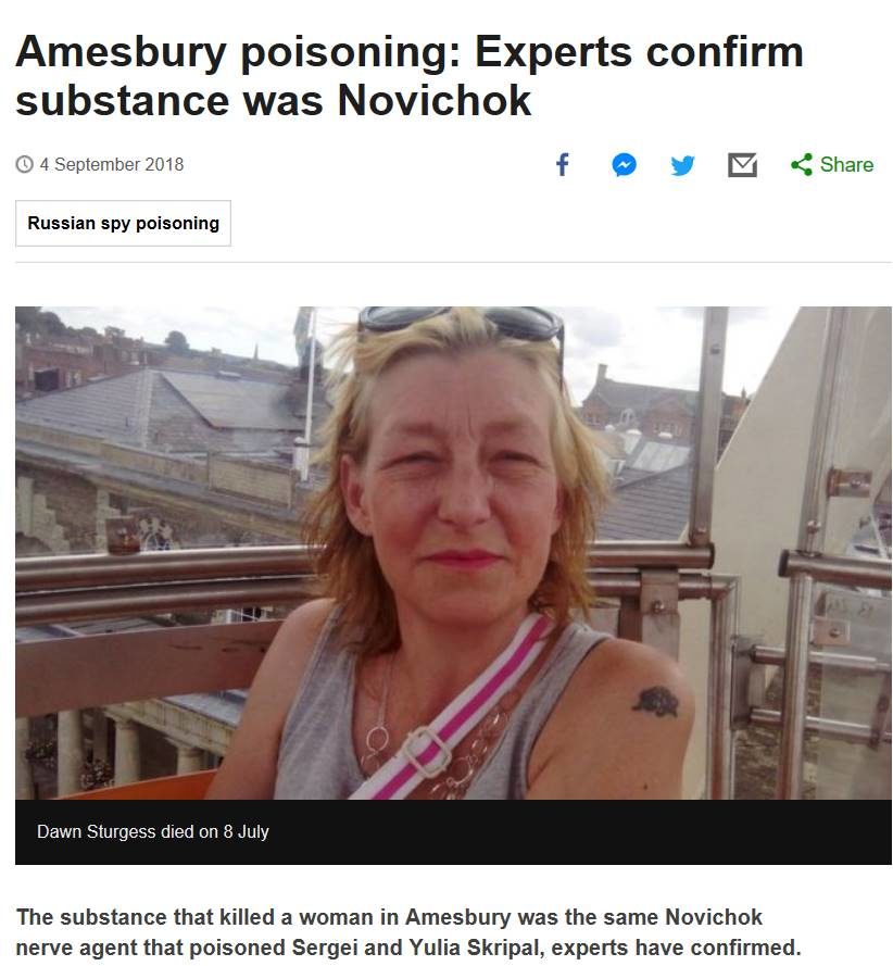 Click to enlarge dawn sturgess headline BBC novichok