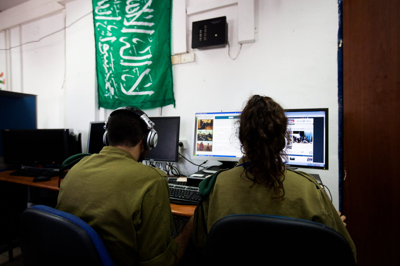 Click to enlarge Members of Israel’s signals intelligence Unit 8200