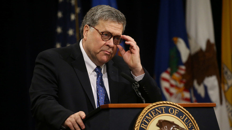 william barr press conference