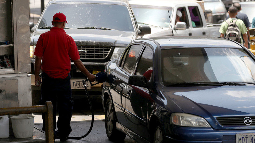 State oil company PDVSA's gas station