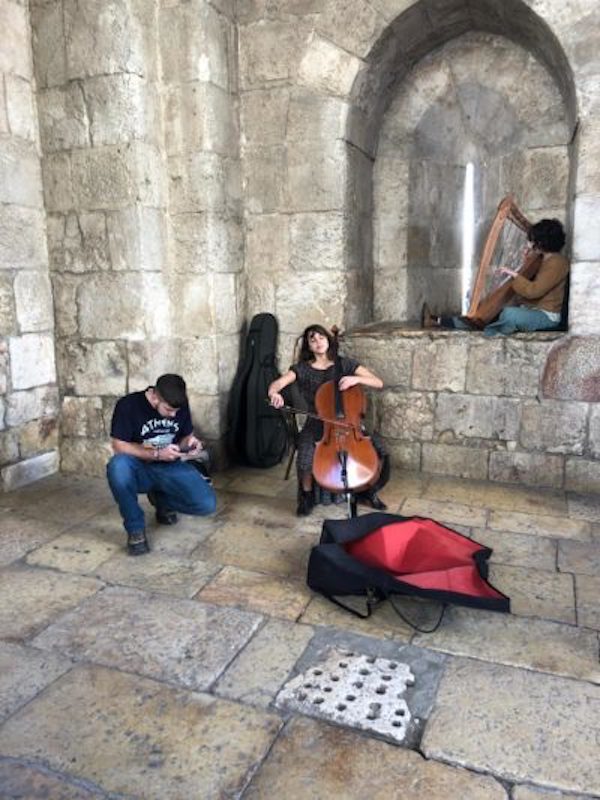 Classic music at Jaffa Gate in Jerusalem