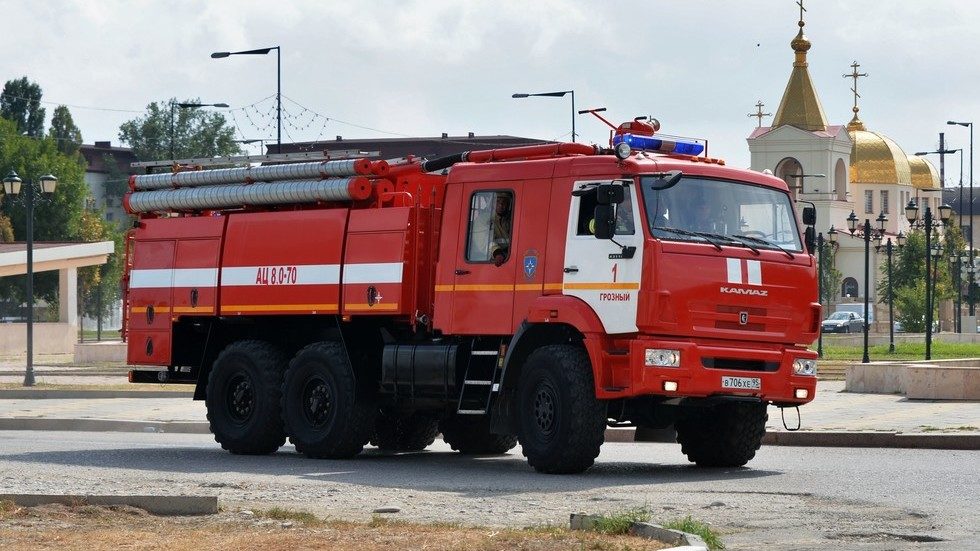 Russian fire truck