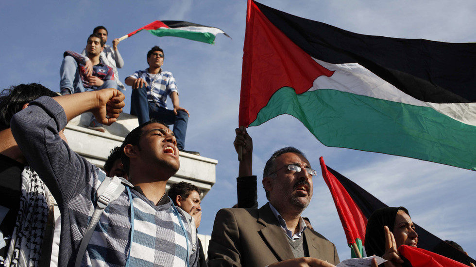 Click to enlarge Palestine flag