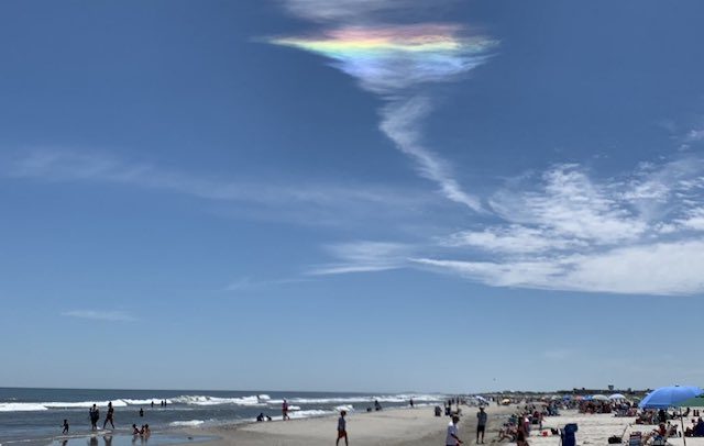 Click to enlarge Fire rainbow at Jersey Shore