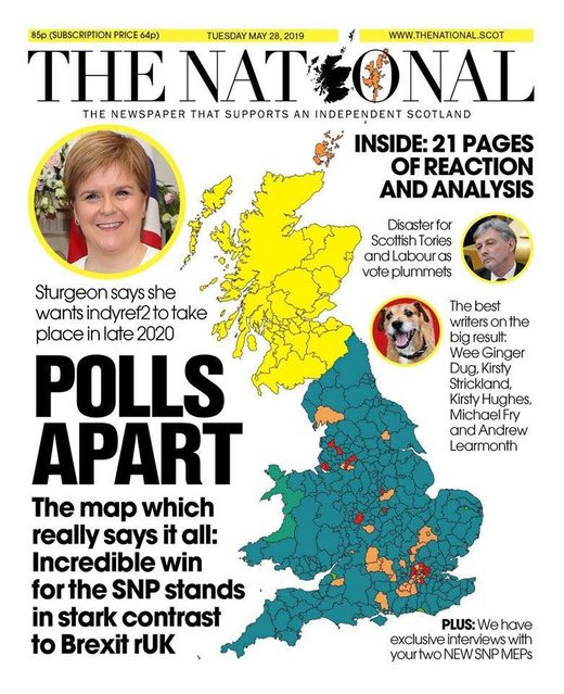Scots English European parliament elections 2019