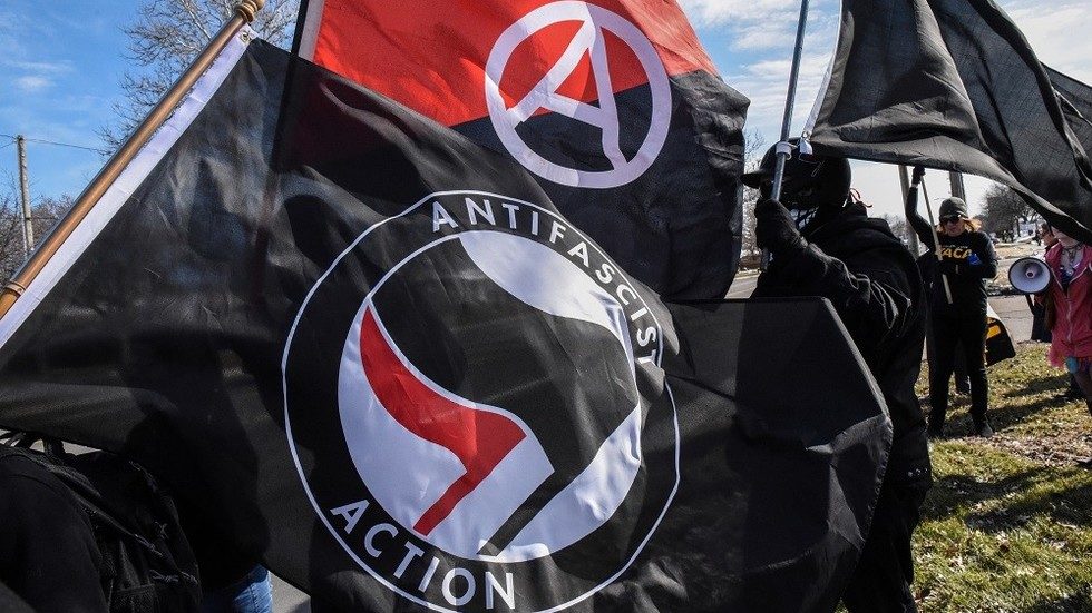 antifa flags