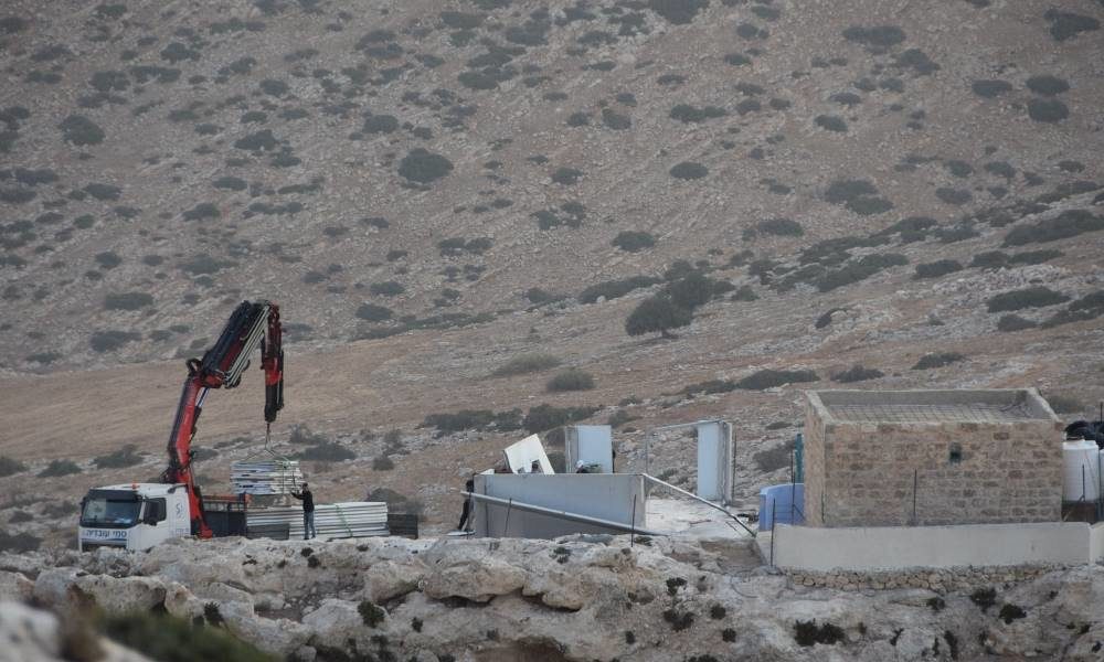 Click to enlarge israel steals pre-fabricated school buildings
