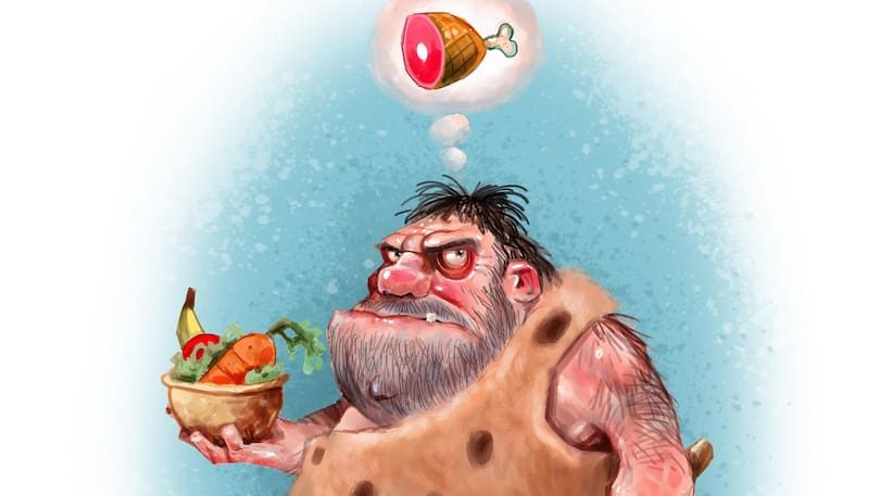 paleo vegetarian cave man