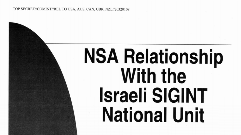 Click to enlarge NSA Israel mossad intelligence relationship sigint