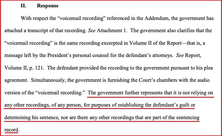 mueller report FBI recordings flynn