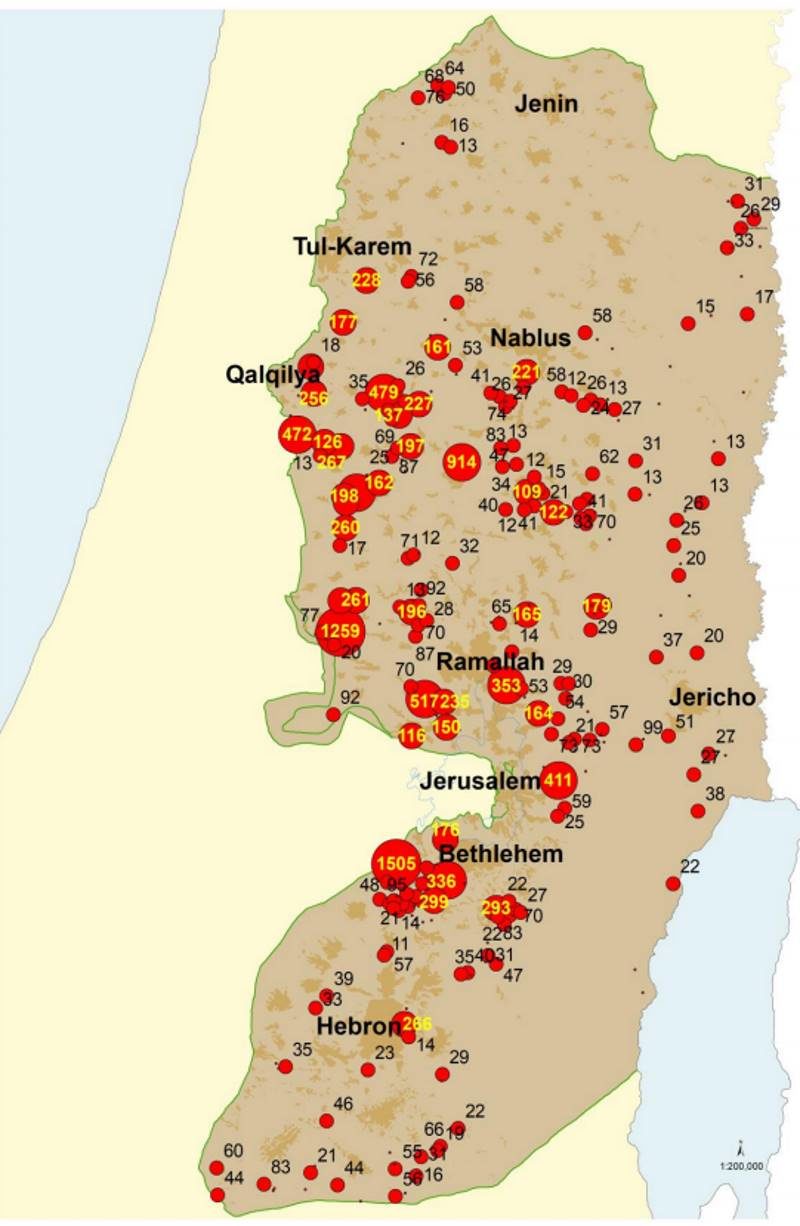 Click to enlarge illegal settlements netanyahu decade israel palestine