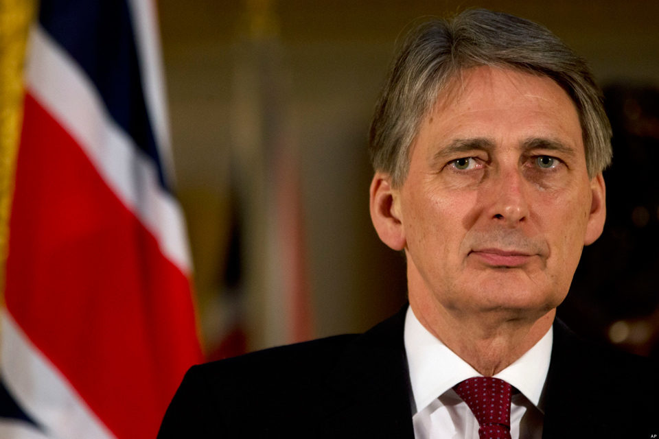 British Foreign Secretary Philip Hammond assange