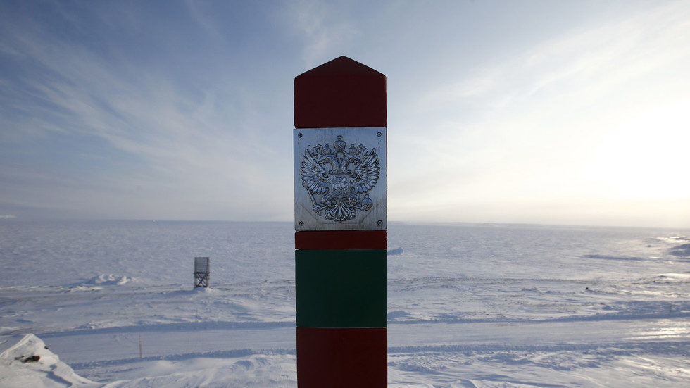 Russian border mark