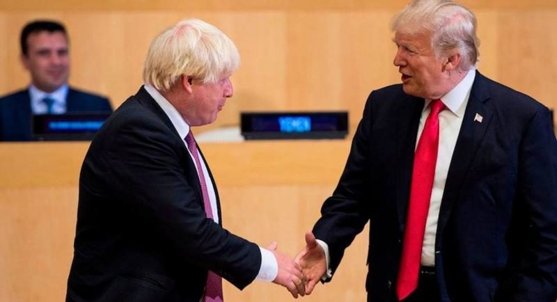 boris johnson and trump