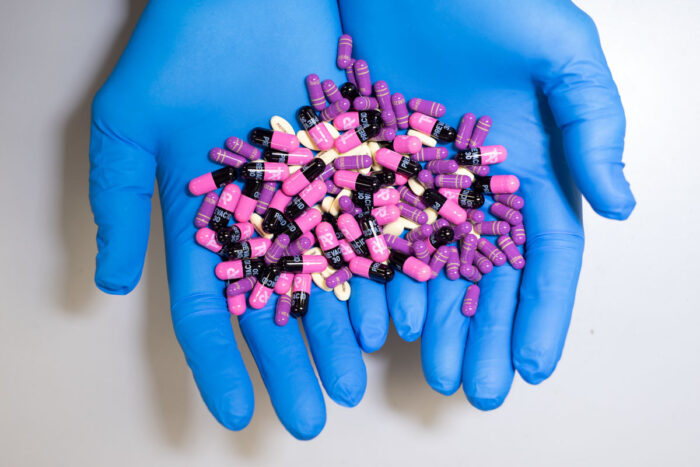 handful of pills