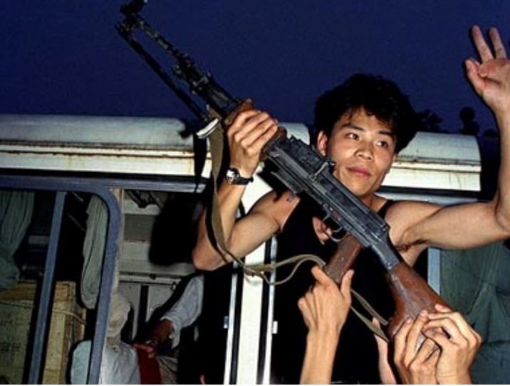 Tianenmen thugs with guns