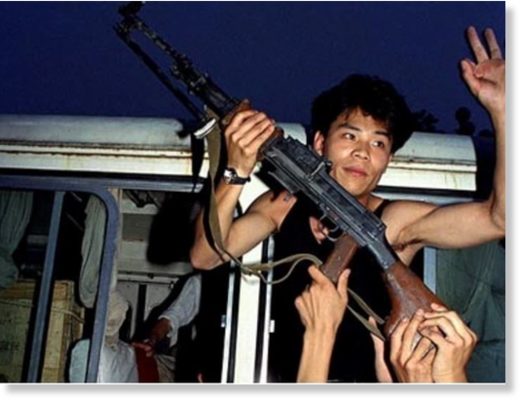 Tianenmen thugs with guns