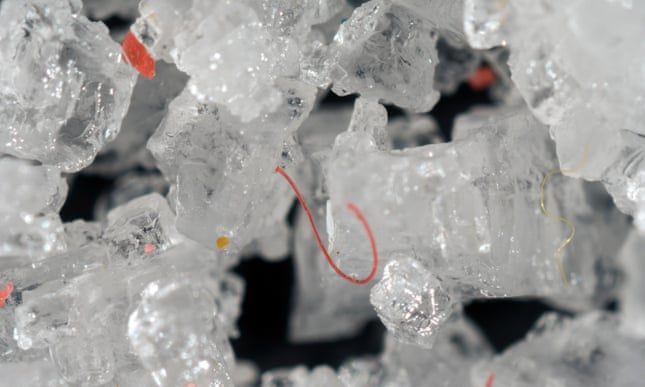 Click to enlarge Microplastics in salt crystals