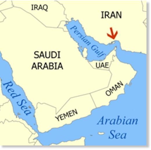 Click to enlarge Persian Gulf map