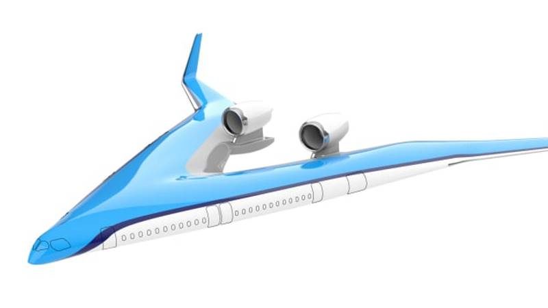 Click to enlarge flying-V passenger jet