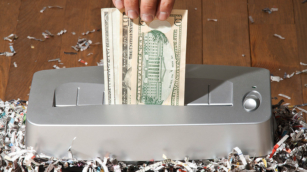 Click to enlarge shred dollar