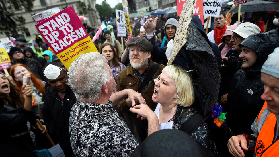 Siobhan Prigent snowflake NPC Trump protest