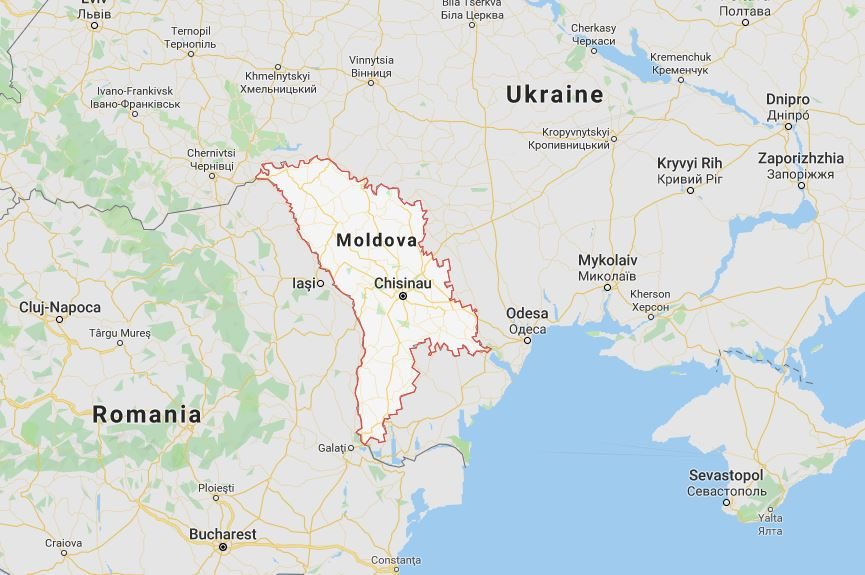 Click to enlarge Map of Moldova
