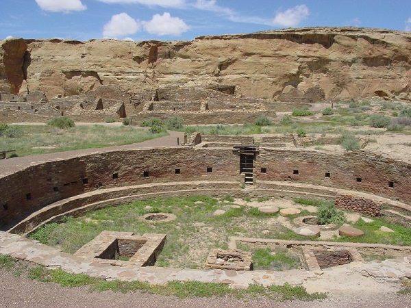 Click to enlarge The kiva at Chaco Canyon