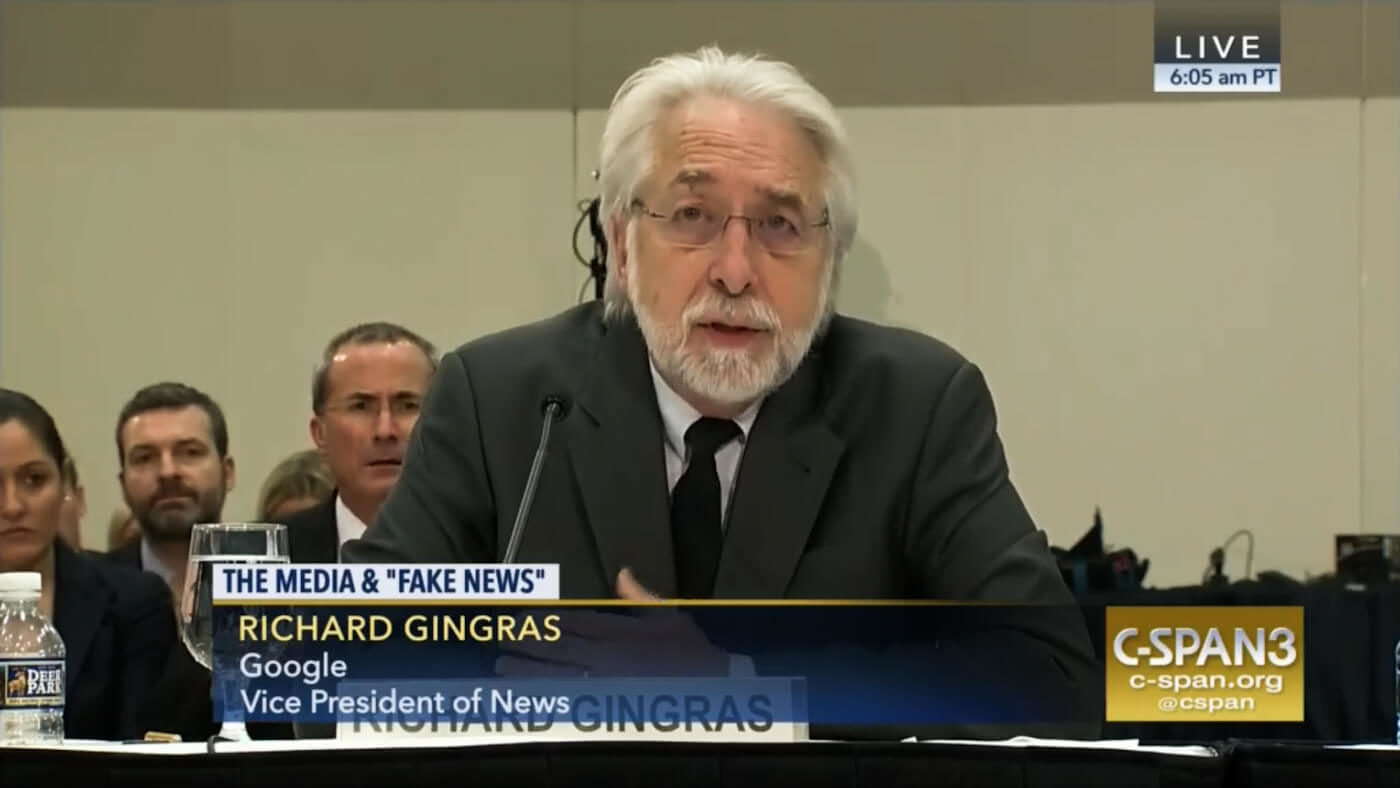 Click to enlarge Google VP Richard Gingras