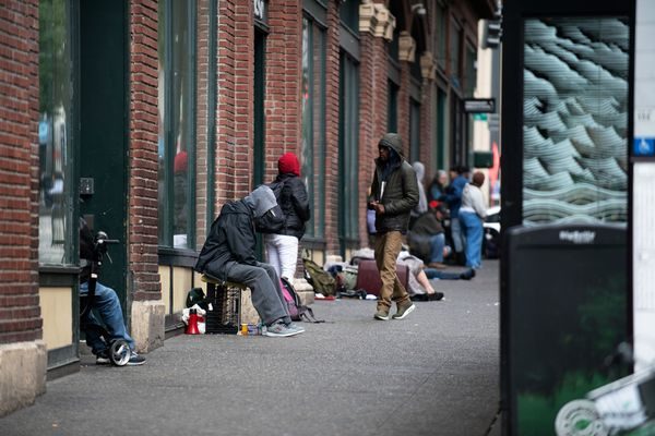 Makeshift shelters in Seattle
