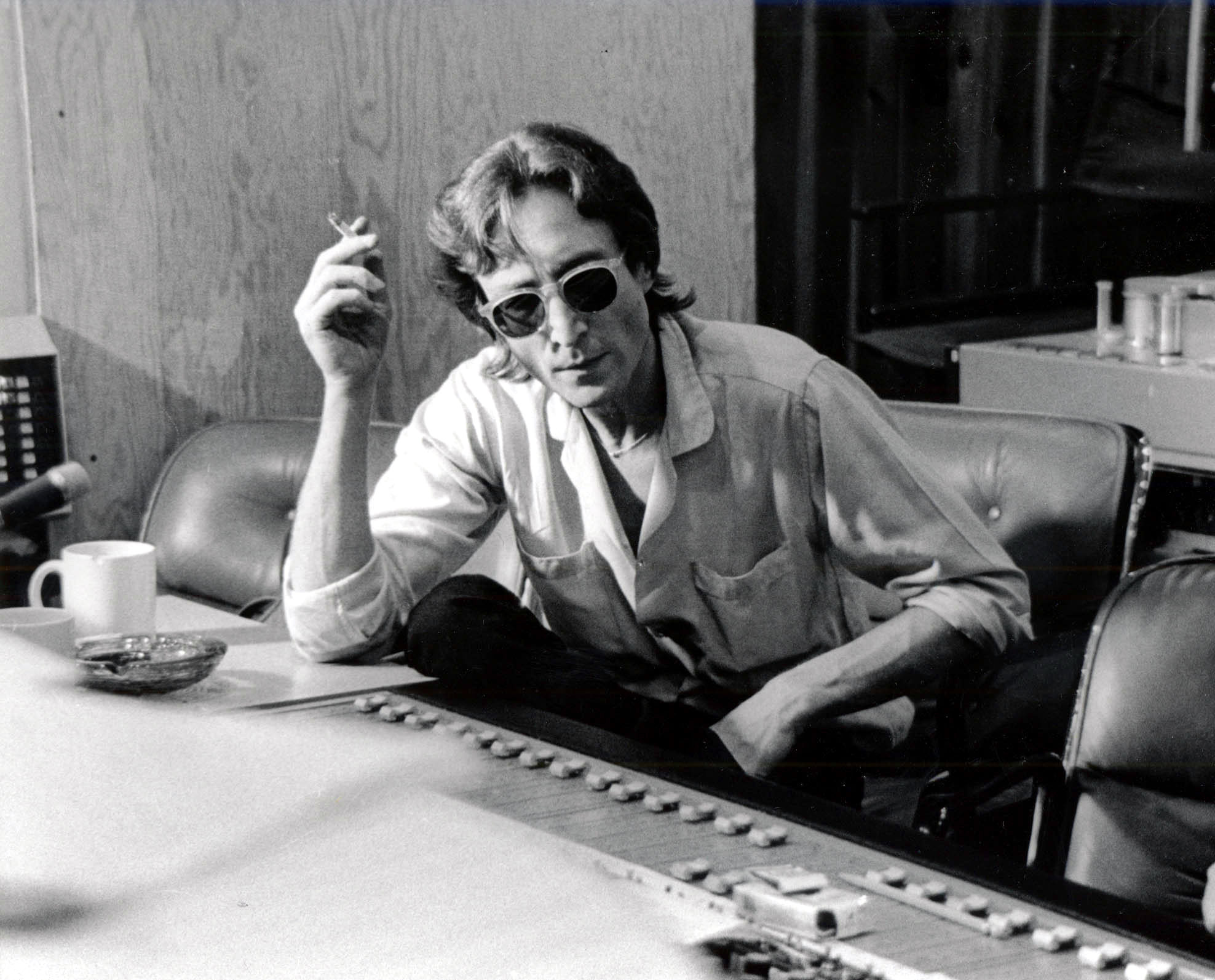 John Lennon smoking