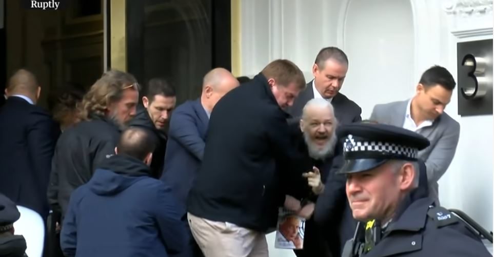 assange arrest embassy london