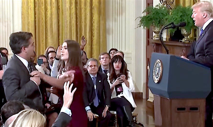 Jim Acosta WH intern