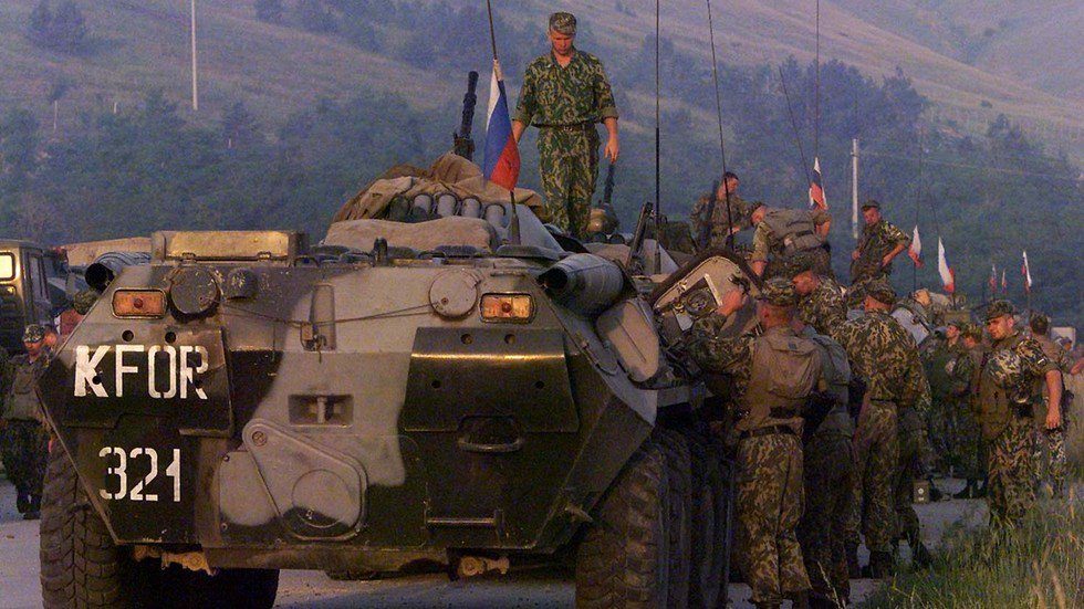 Pristina airport raid Russian peacekeepers
