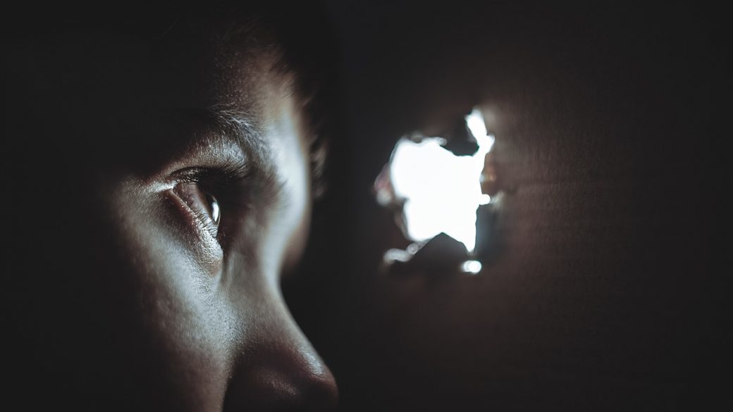 Click to enlarge looking through hole
