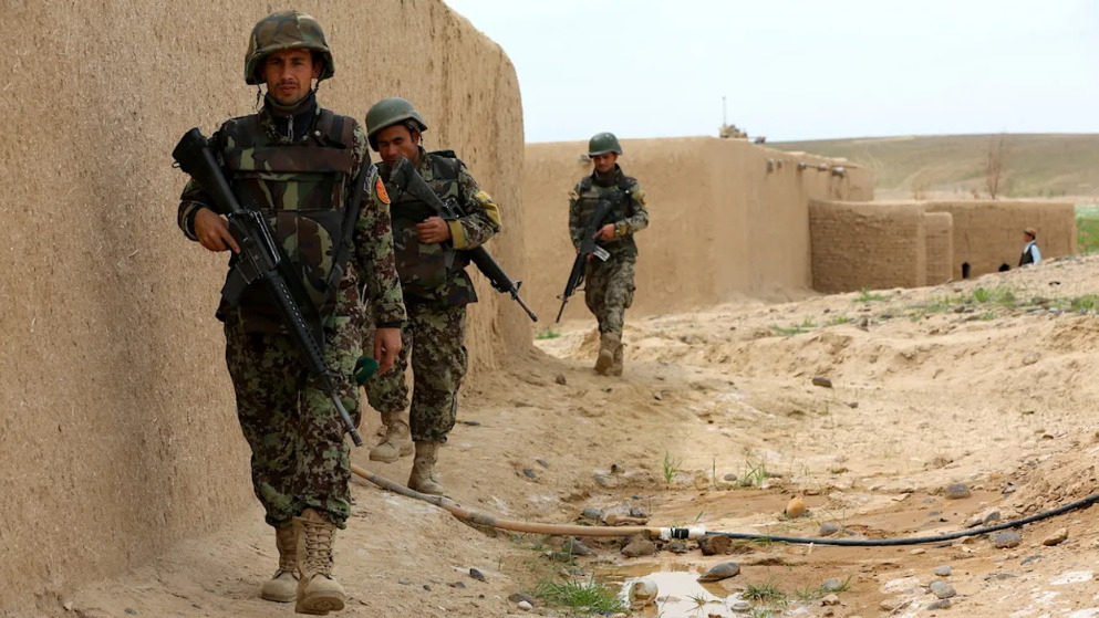 afghan troops