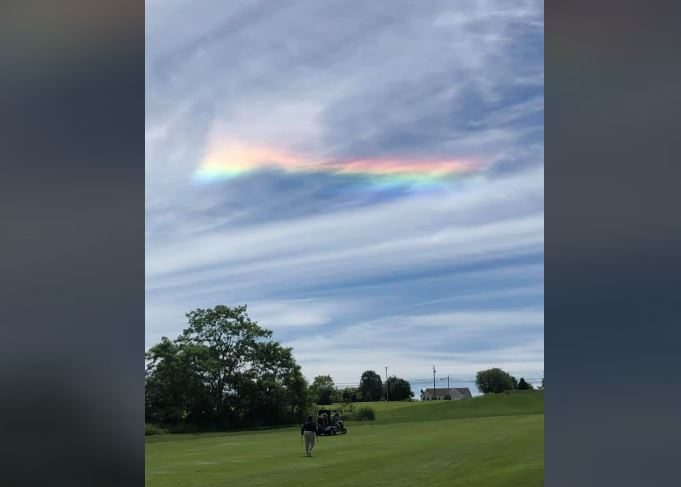 Click to enlarge Circumhorizontal arc over central PA