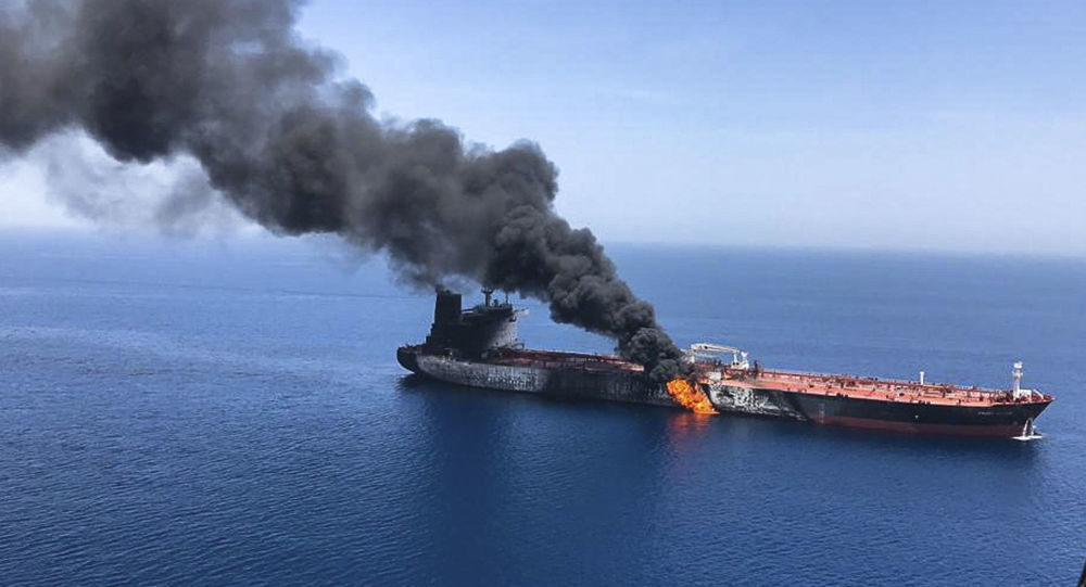 Click to enlarge oil tanker fire