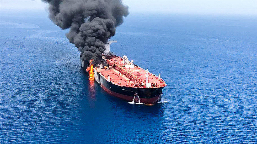 tanker oman fire