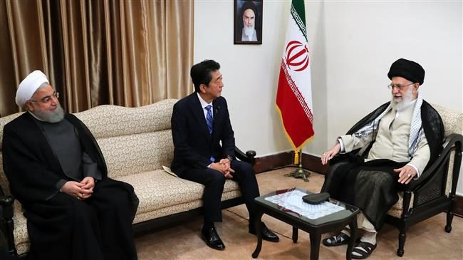 Click to enlarge rouhani abe khamenei
