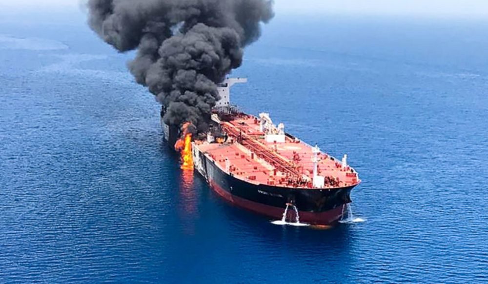 oil tanker fire