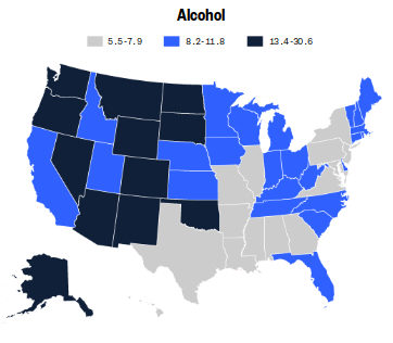 alcohol death us