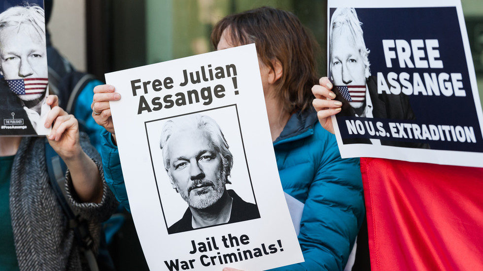 Click to enlarge assange protest