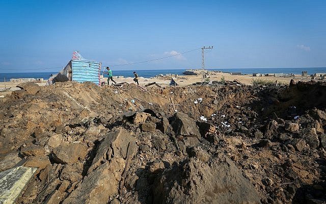 Click to enlarge airstrike gaza June 2019