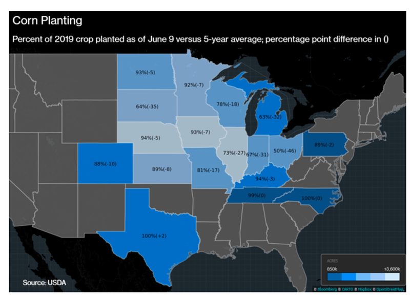 corn map us