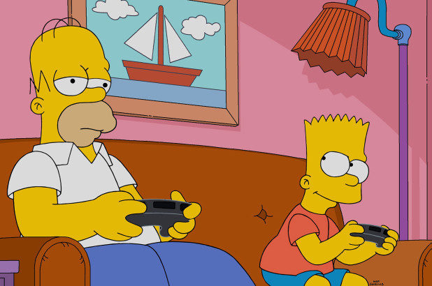 Click to enlarge Homer and Bart