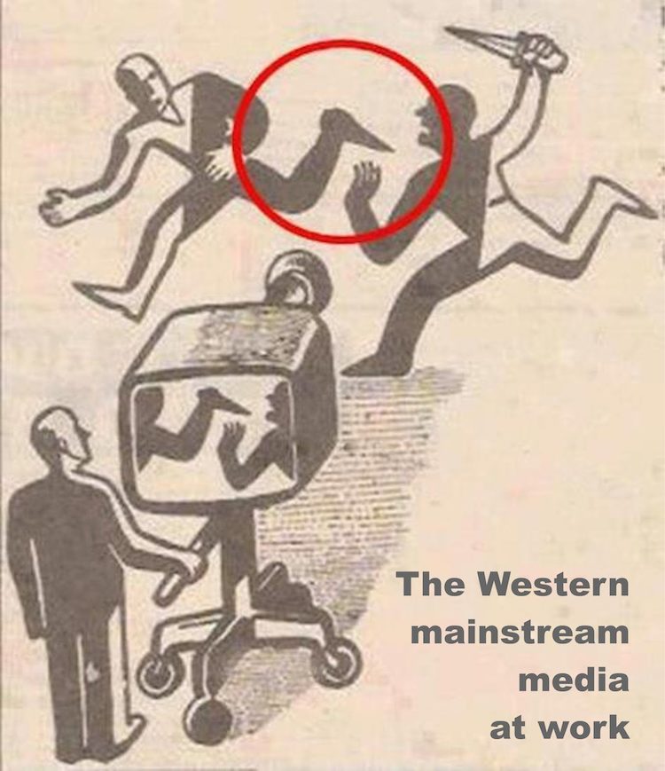 Click to enlarge western mainstream media, fake news