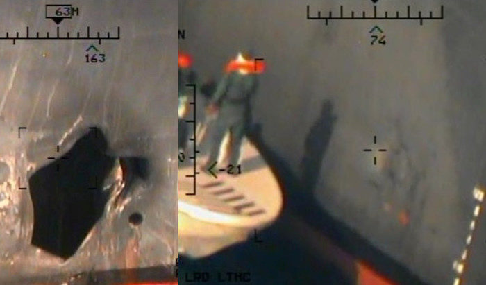 Click to enlarge Tanker examination