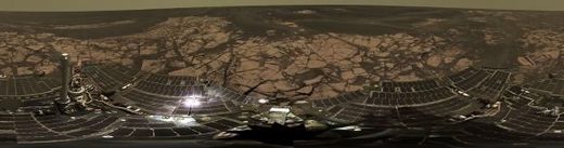 Click to enlarge panorama Opportunity rover