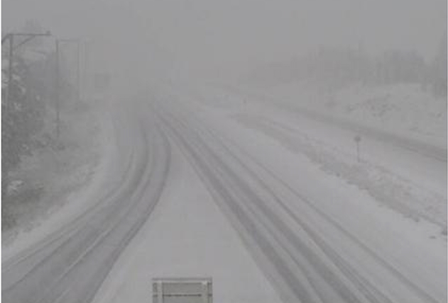 snowy road